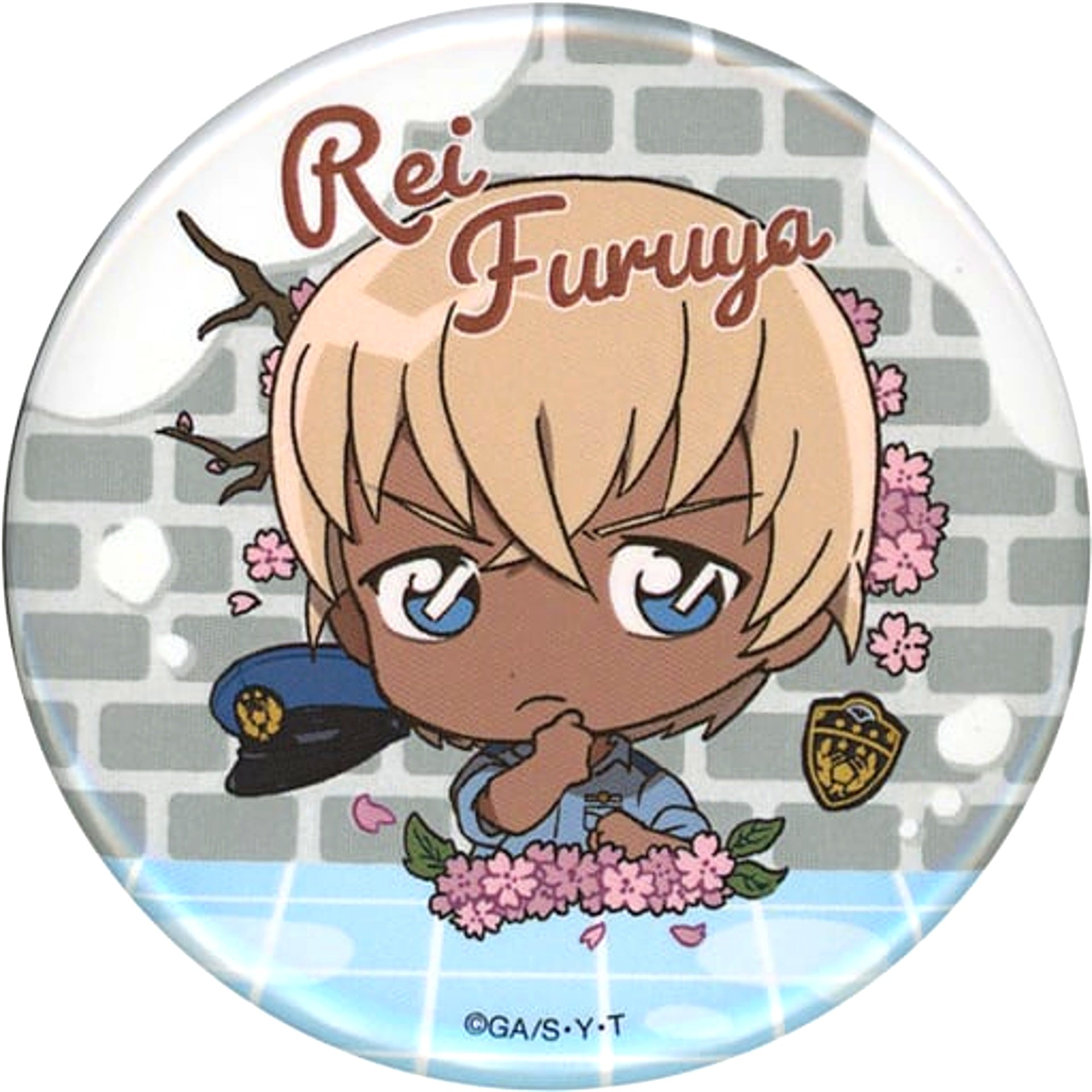 Rei Furuya Detective Conan Chara-tto Bouquet Trading Button Collection [USED]