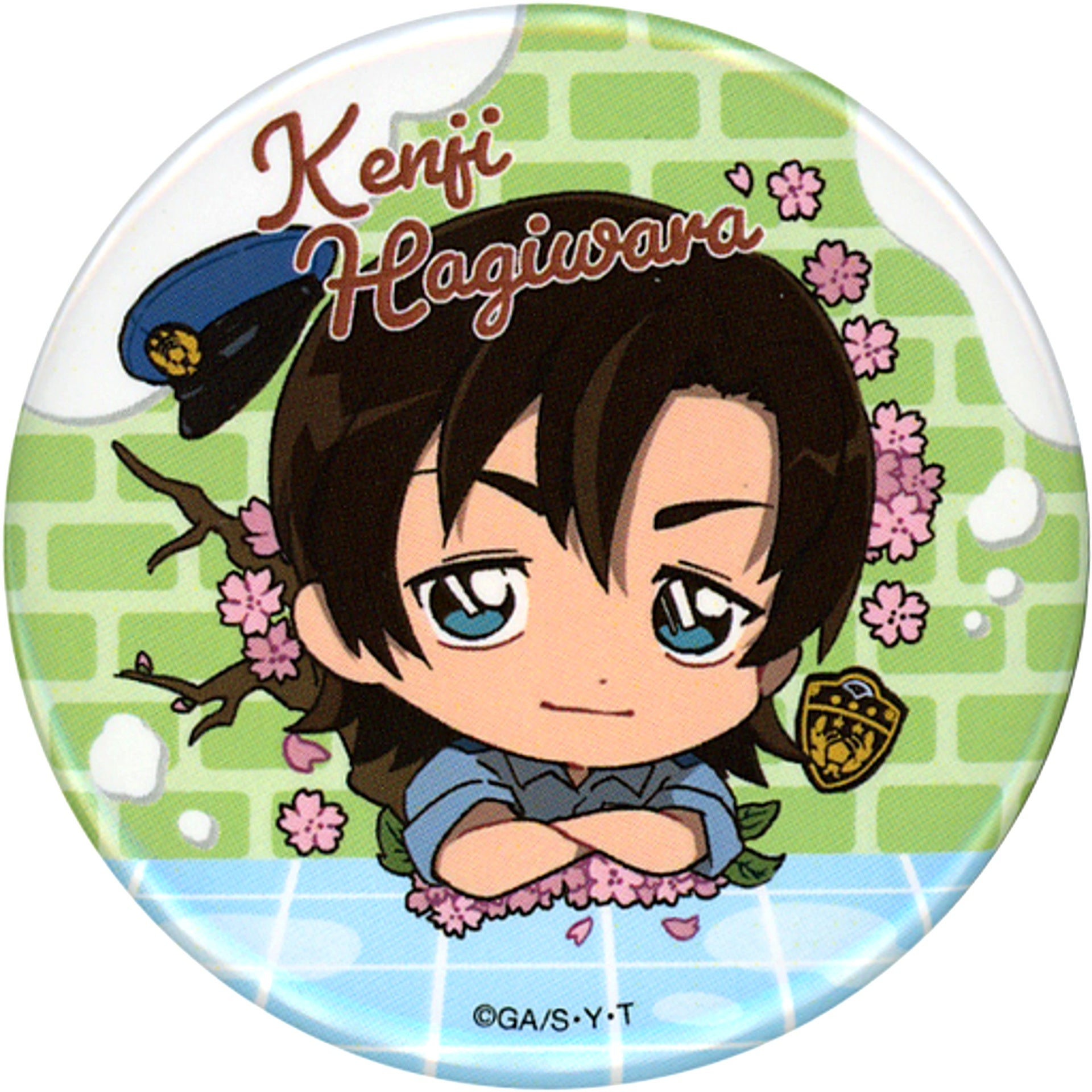 Kenji Hagiwara Detective Conan Charatto Bouquet Trading Button Collection [USED]