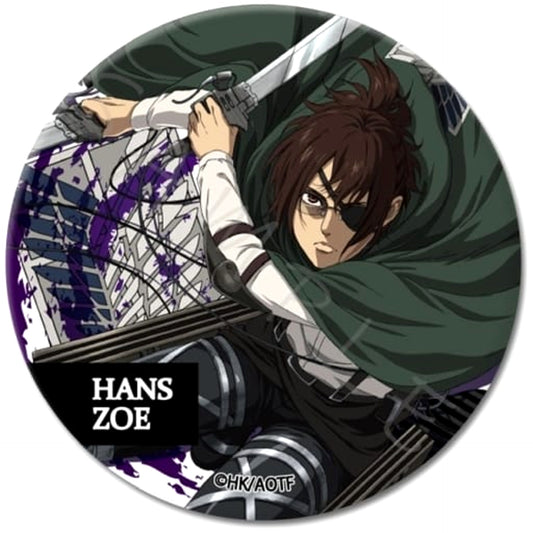 Attack on Titan The Final Season Hange Zoe 3WAY Can Badge Part 5 Buttons [USED]