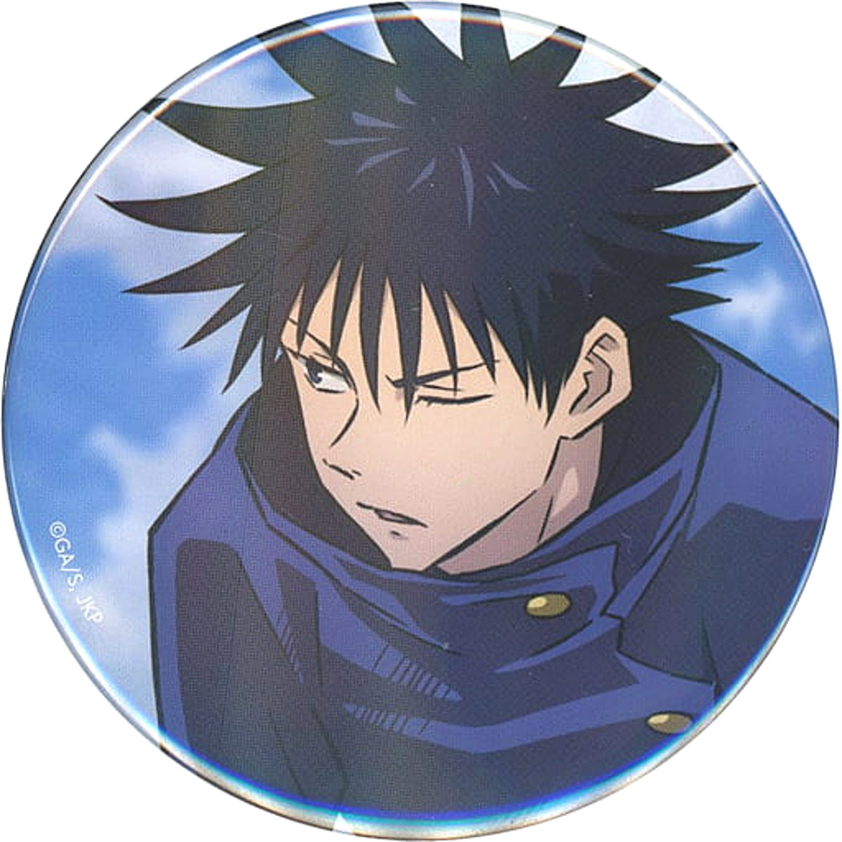 Jujutsu Kaisen Megumi Fushiguro Can Badge Mappa Tsutaya Gekijou-ban Dai Hit Kinen Jujutsu Kaisen Mini Anime Genga Exhibition Vol.2 Part3 Limited Buttons [USED]