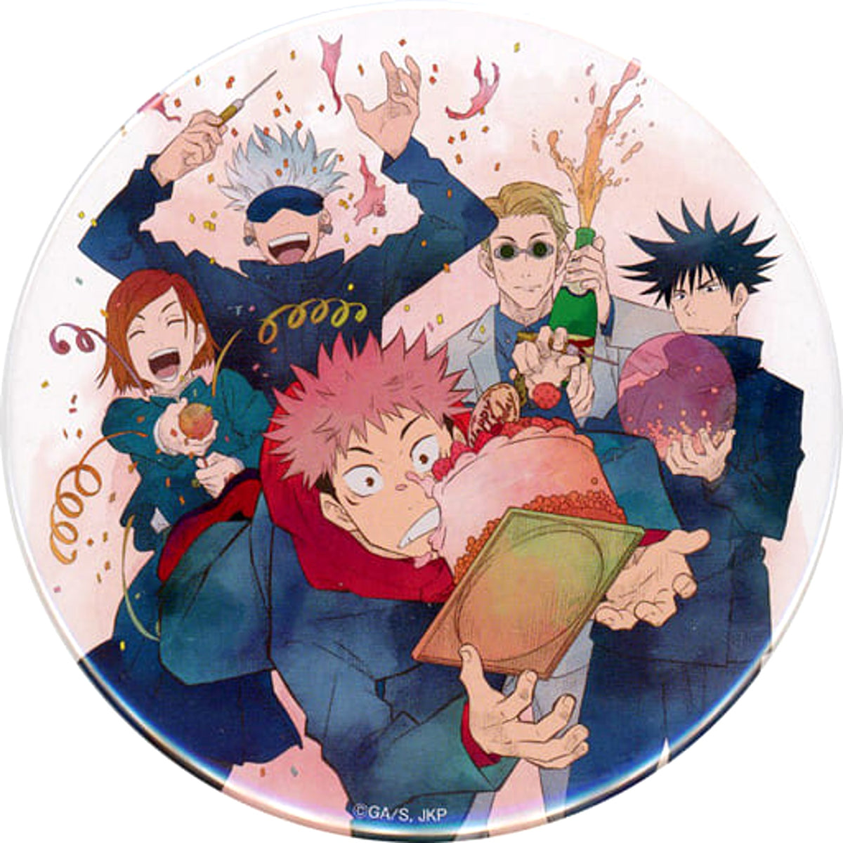 Jujutsu Kaisen Satoru Gojo & Others Eugene Torajo Birthday 2022 Big Can Badge Made-to-Order Limited Buttons [USED]