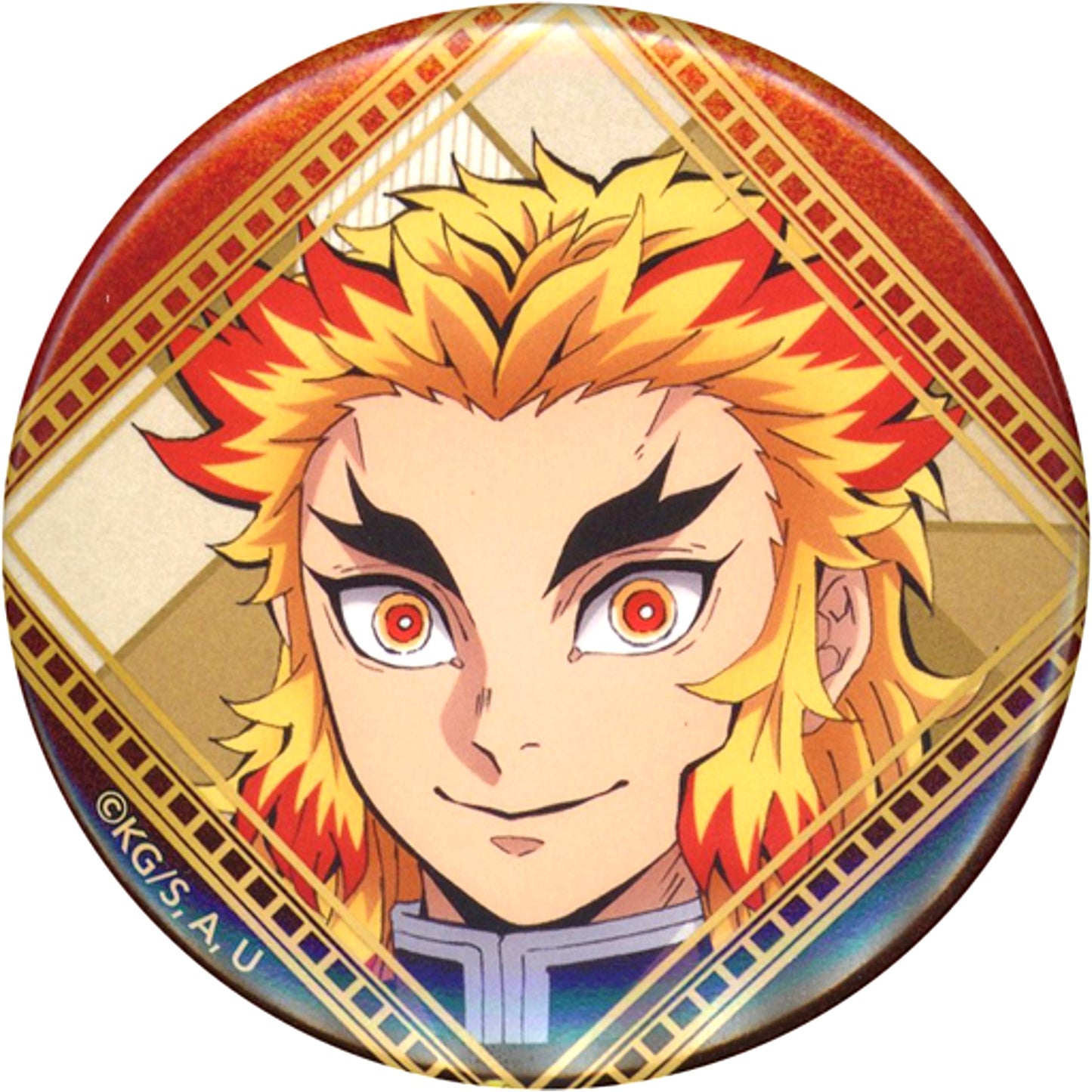Kyojuro Rengoku B Demon Slayer: Kimetsu no Yaiba Button [USED]