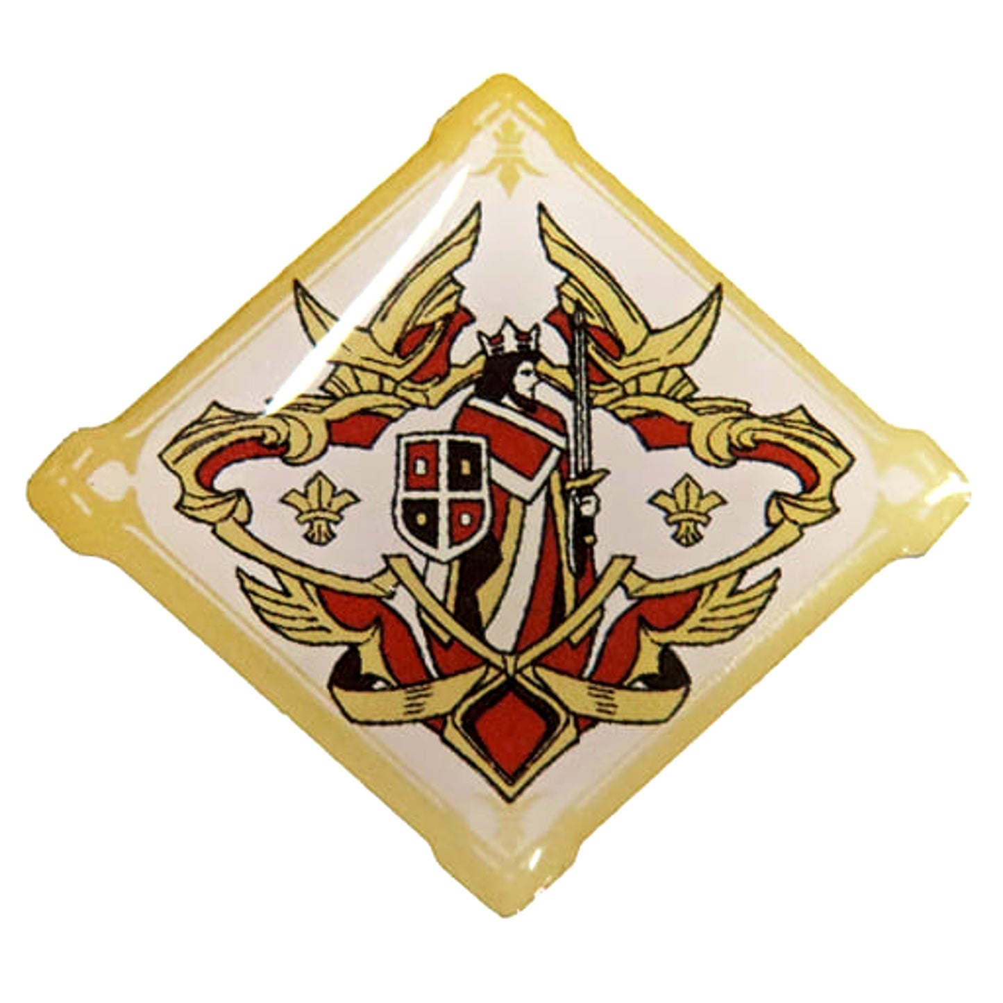 Granblue Fantasy House of Wales Crest Pin Badge Pasela Resorts Grand Cipher Kitchen Limited Bonus for Collecting 20 Stamp Card Points Buttons [USED]