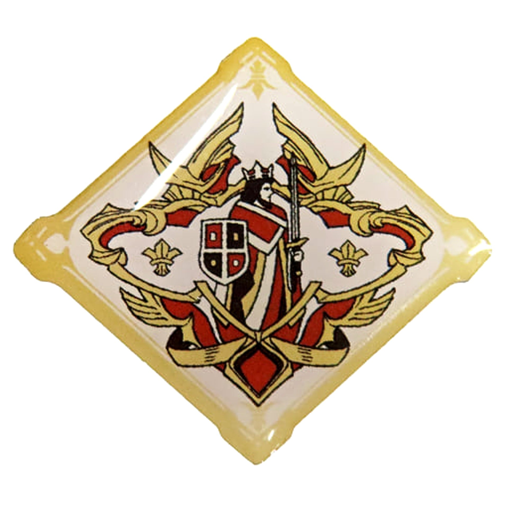Granblue Fantasy House of Wales Crest Pin Badge Pasela Resorts Grand Cipher Kitchen Limited Bonus for Collecting 20 Stamp Card Points Buttons [USED]