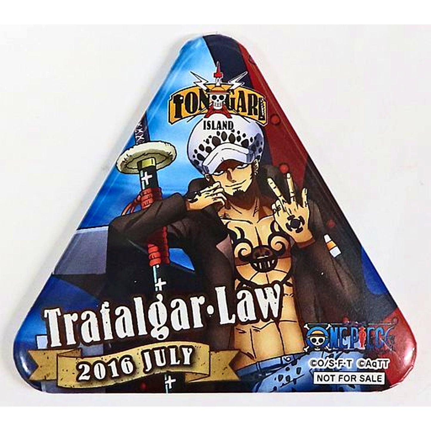 Trafalgar Law One Piece 2016 July Tongari Button Tongari Island Mission Prize [USED]
