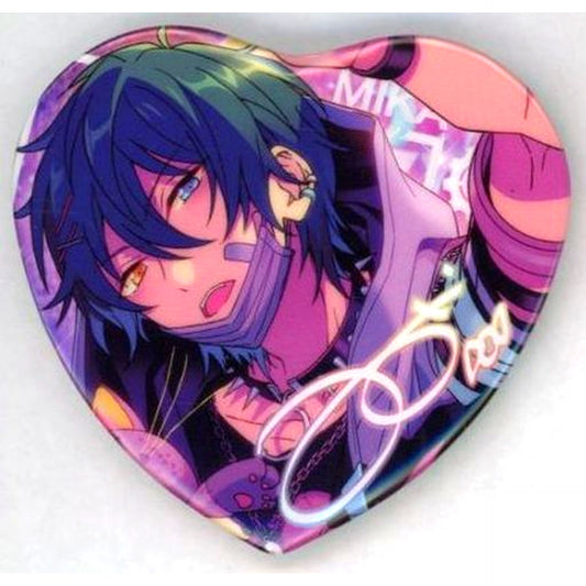 Mika Kagehira - Face Left Ensemble Stars! Desire Hologram Heart Badge Valkyrie China Limited [USED]