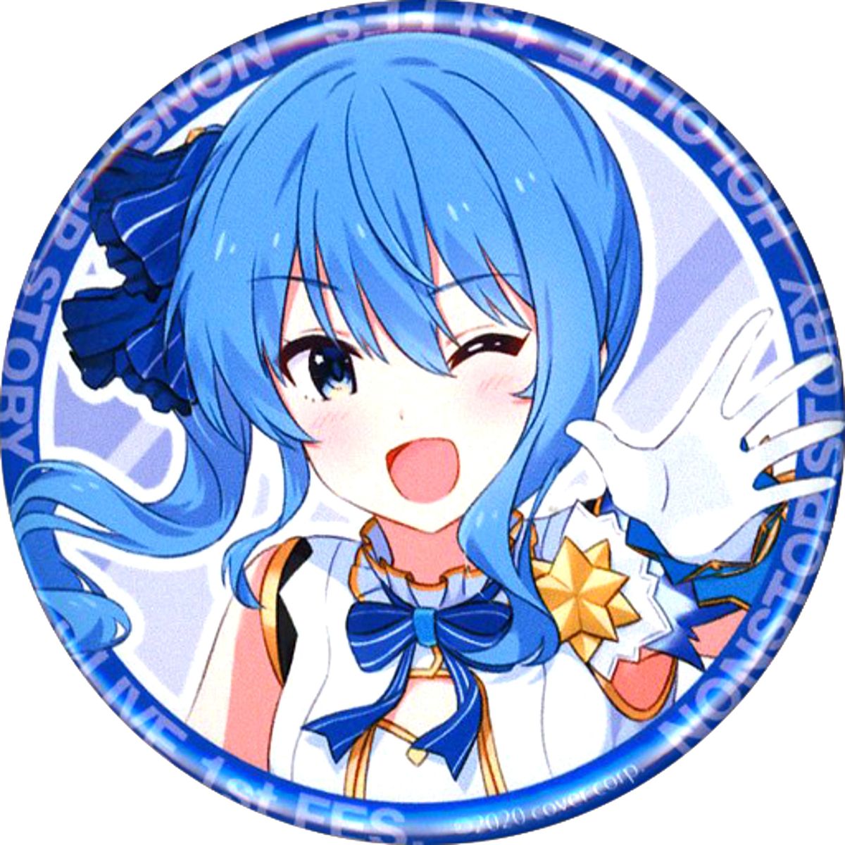 Hoshimachi Suisei Virtual YouTuber Holo Live Nonstop Button Only from 1st fes Nonstop Story [USED]