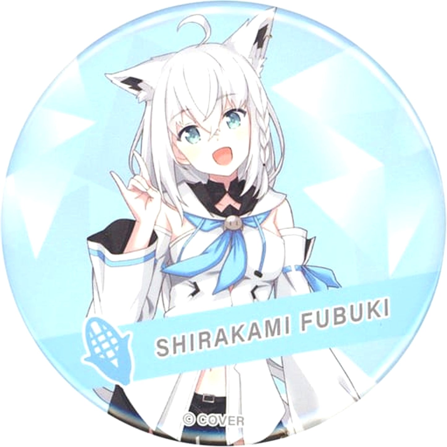 VTuber Hololive Shirakami Fubuki Random Can Badge Hololive Super Expo 2022 Limited Buttons [USED]