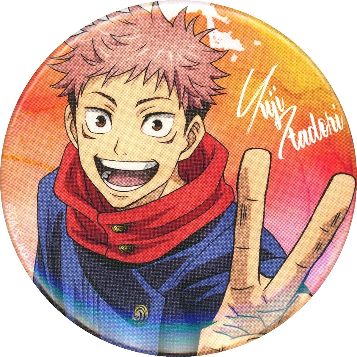 Yuji Itadori Jujutsu Kaisen Chara Badge Collection Magazine Edition 1st Button [USED]