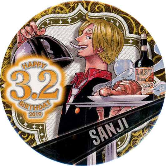 One Piece Sanji 2019 Birthday Can Badge Buttons [USED]