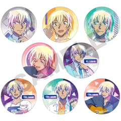 Detective Conan: Zero's Tea Time Toru Amuro & Others Trading Can Badge All 8 Types Set Buttons [USED]