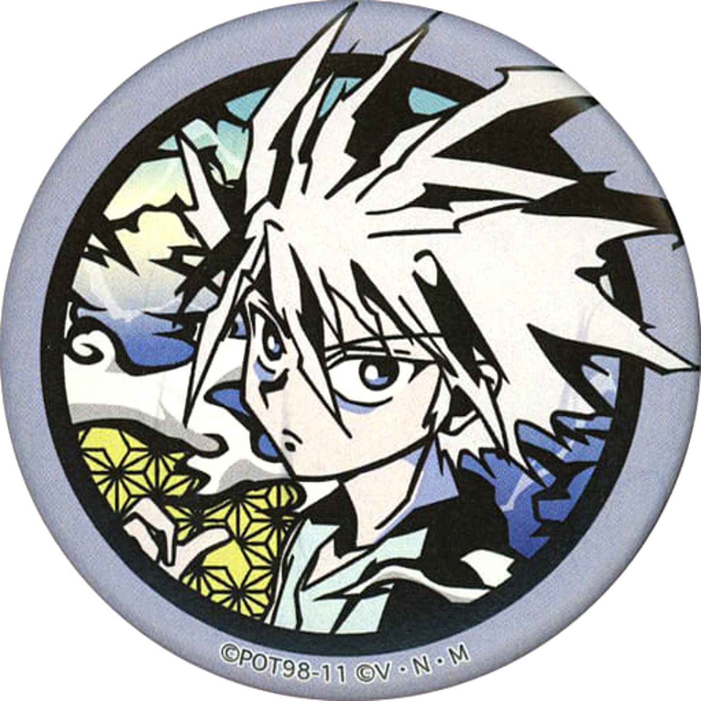 Hunter x Hunter Killua Zoldyck Cutout Series Japanese Paper Can Badge Vol.2 Jump Shop Limited Buttons [USED]