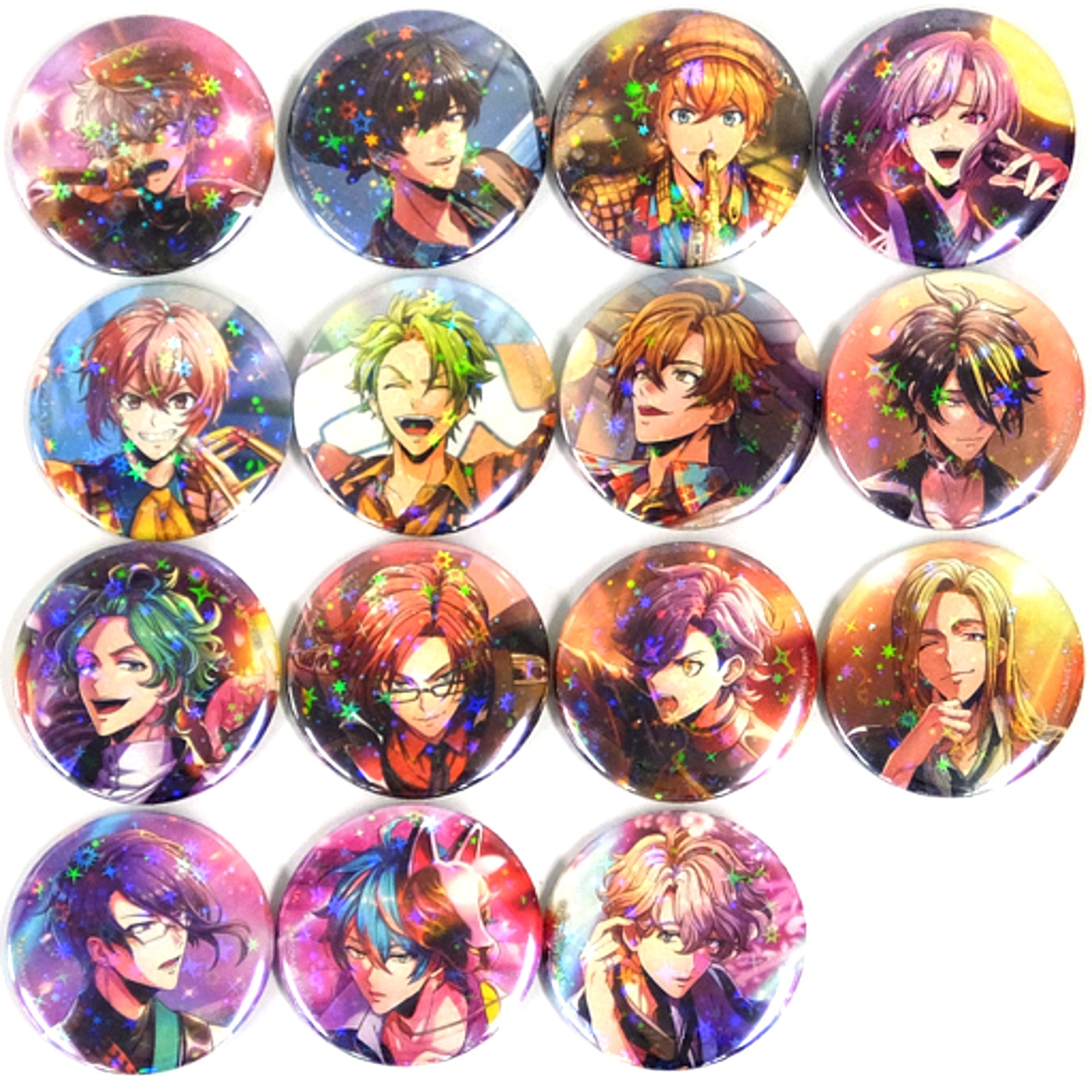 Set of 15 ARGONAVIS from BanG Dream Trading Hologram Button Vol.2 Animate Limited [USED]