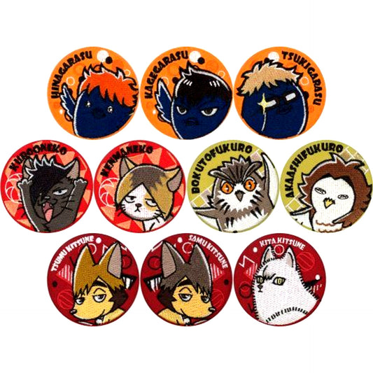 Set of 10 Haikyu!! TO THE TOP Embroidery Button Collection [USED]