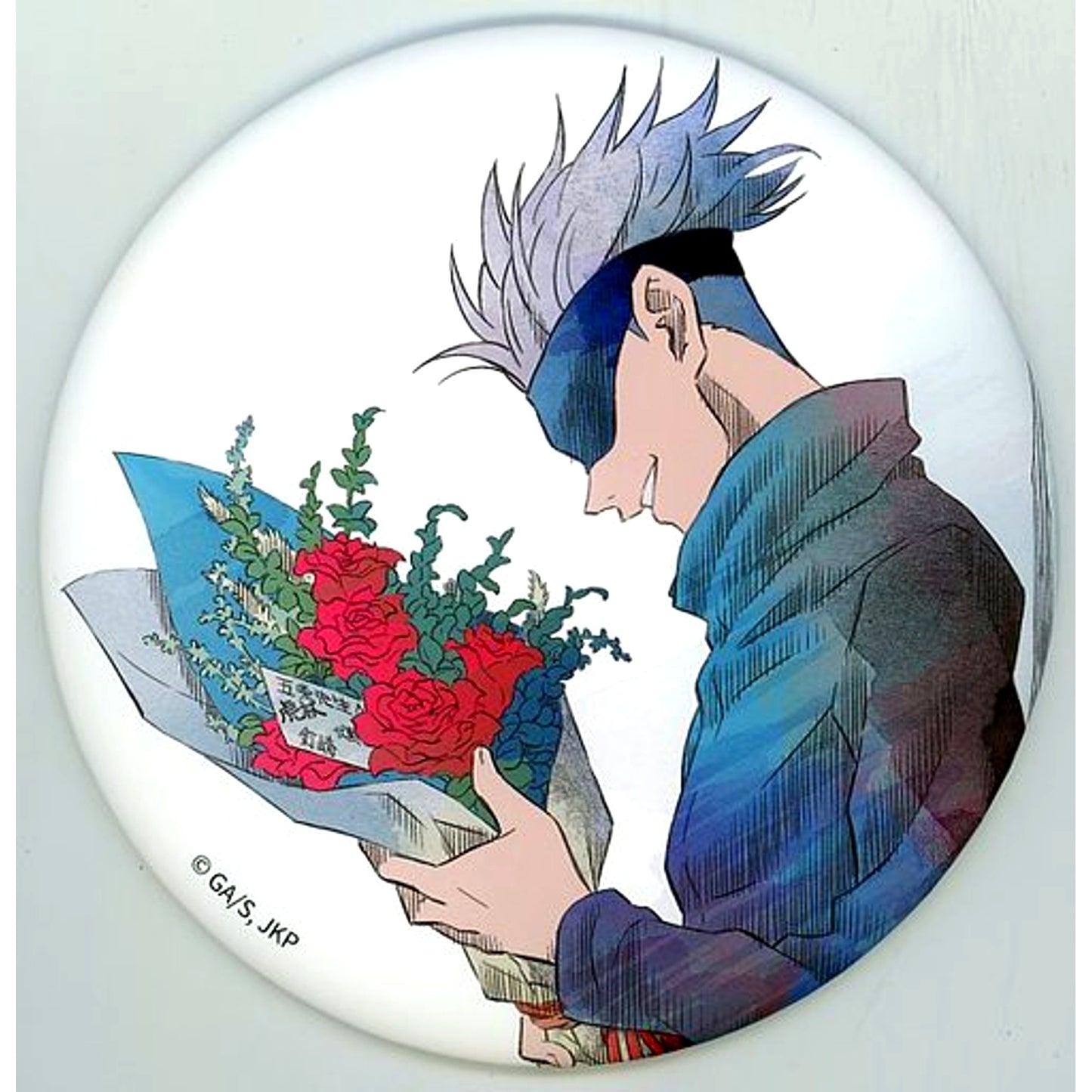 Satoru Gojo Jujutsu Kaisen Birthday Limited Big Button Animel Cafe in Shanghai [USED]