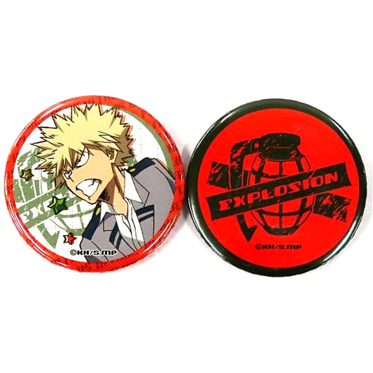 Katsuki Bakugo My Hero Academia Explosion Logo Button Set [USED]