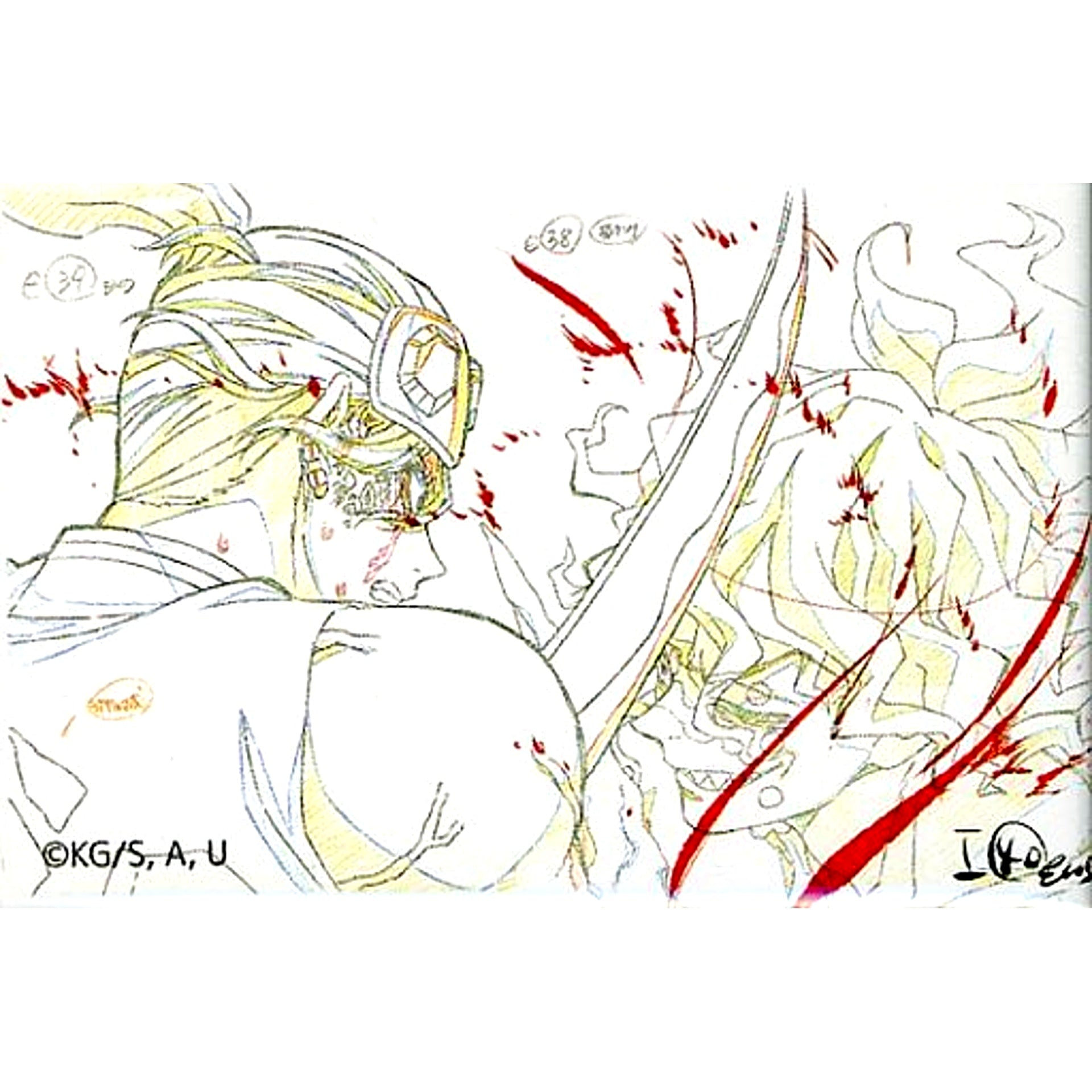Tengen Uzui x Gyutaro Demon Slayer Entertainment District Original Art Collection Random Square Button AnimeJapan 2022 Goods [USED]