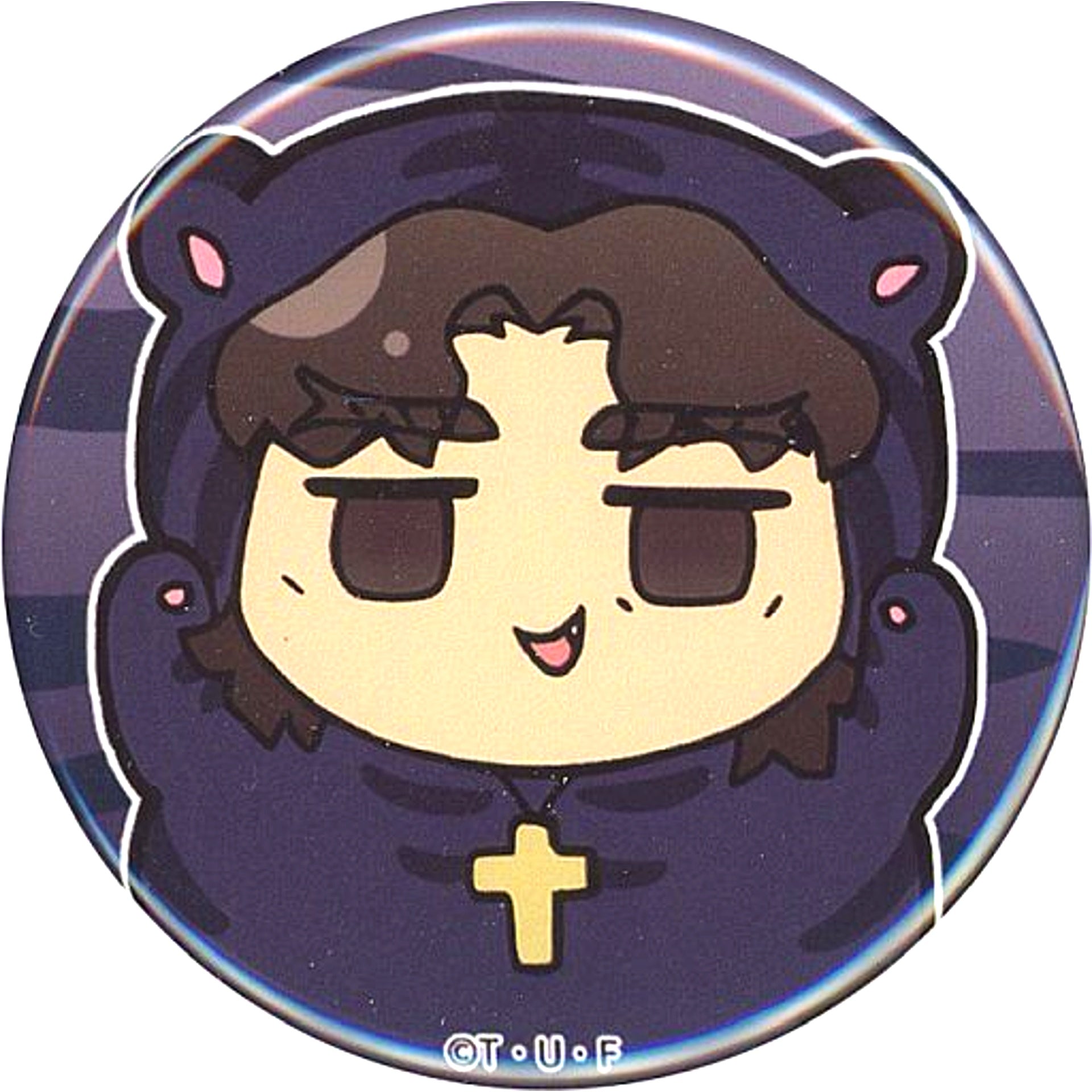Kirei Kotomine Fate/stay night Zodiac Illustration 2022 Random 44mm Button Pattern B Cafe AnimeJapan 2022 Goods [USED]