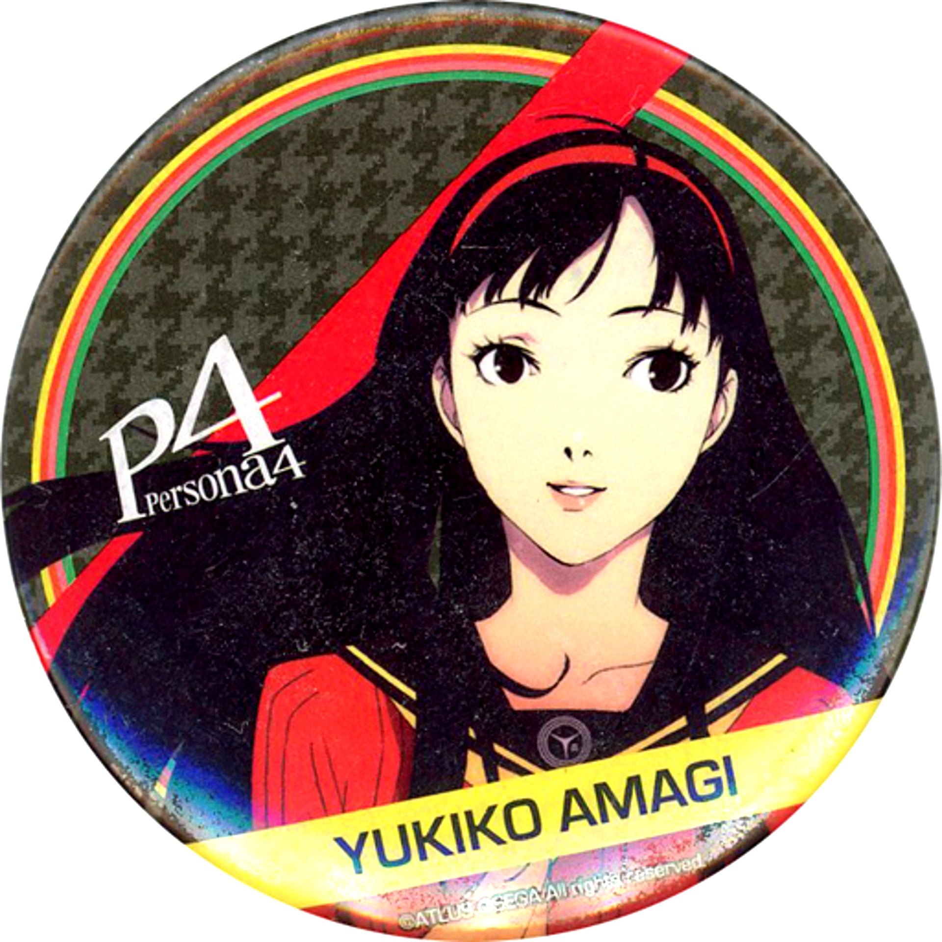 Yukiko Amagi Persona 3 & Persona 4 GEO Ltd Trading Button [USED]