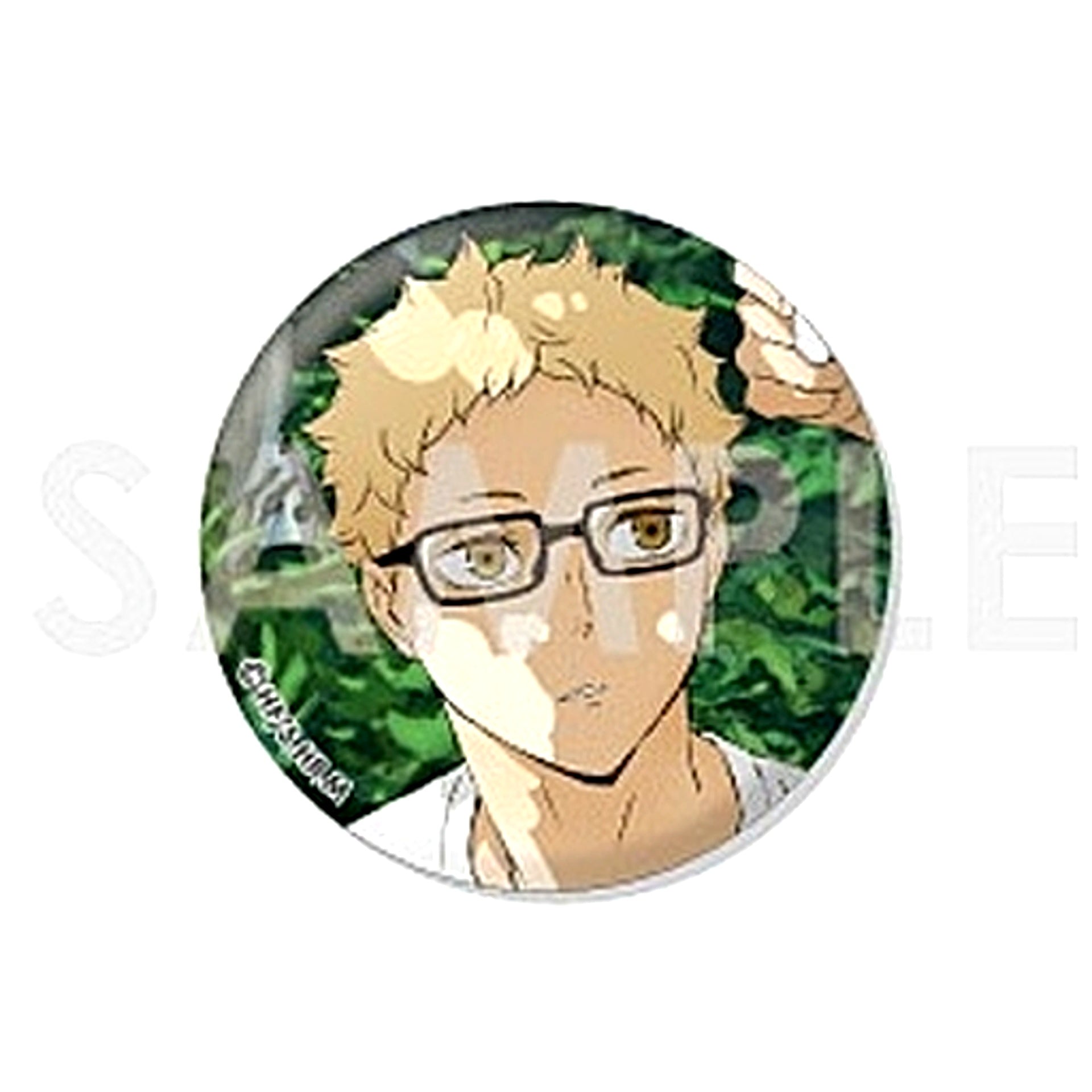 Kei Tsukishima 3 Haikyu!! Trading Button Itadakimasu [USED]