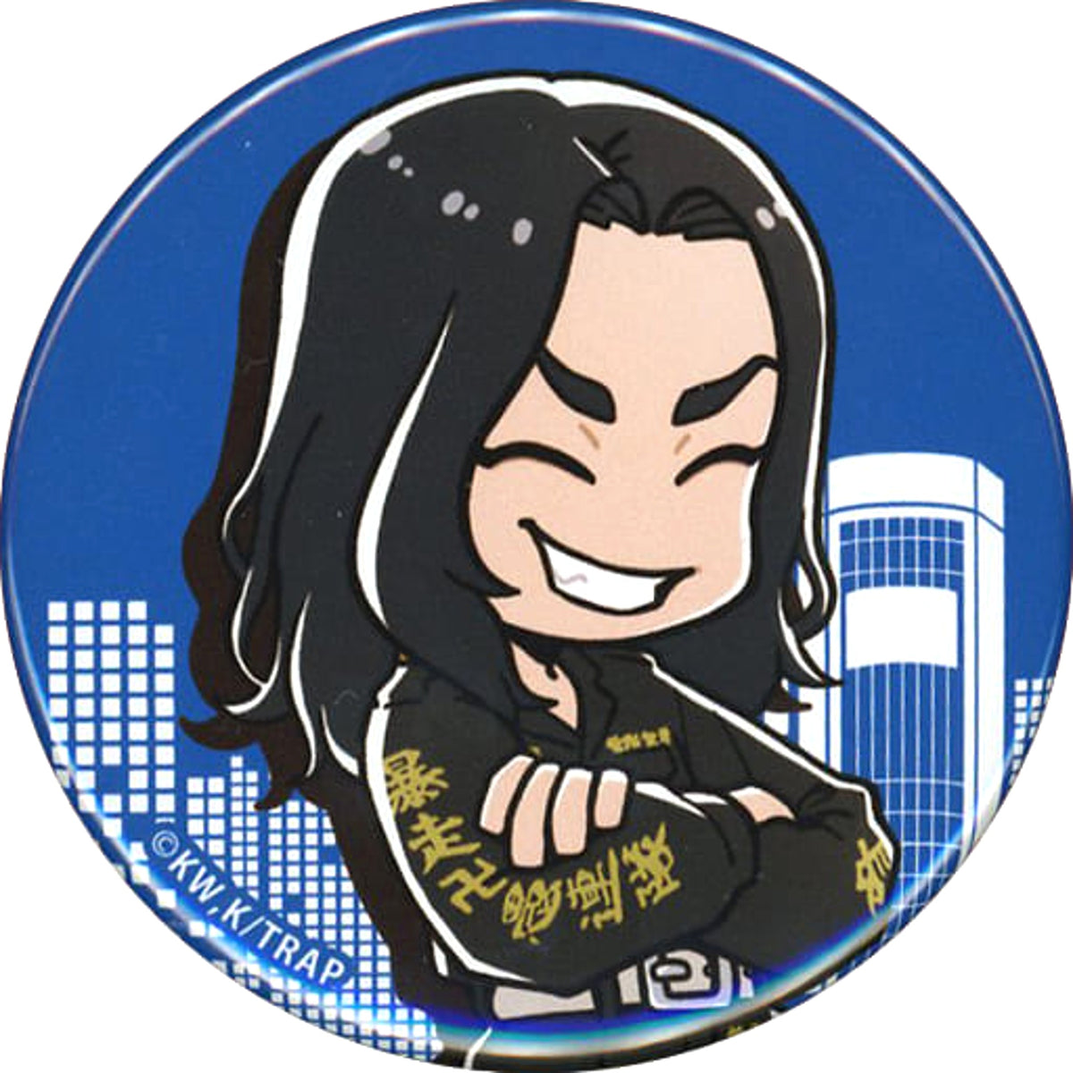 Tokyo Revengers Keisuke Baji Trading Can Badge Original Illustration Buttons [USED]