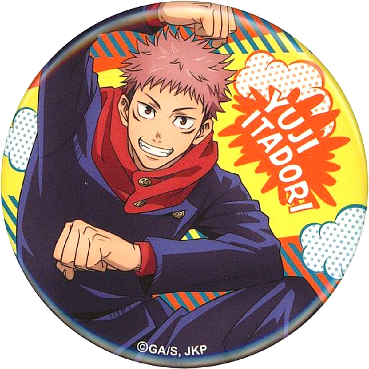 Yuji Itadori Jujutsu Kaisen Trading Button AnimeJapan 2022 Ver. [USED]