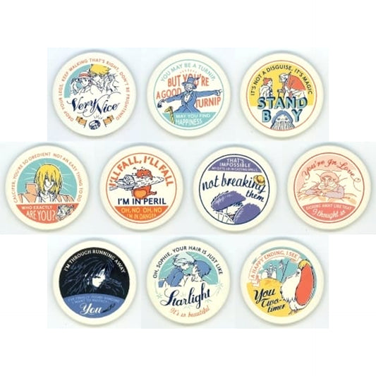 Howl's Moving Castle All 10 Types Set Button Collection [USED]