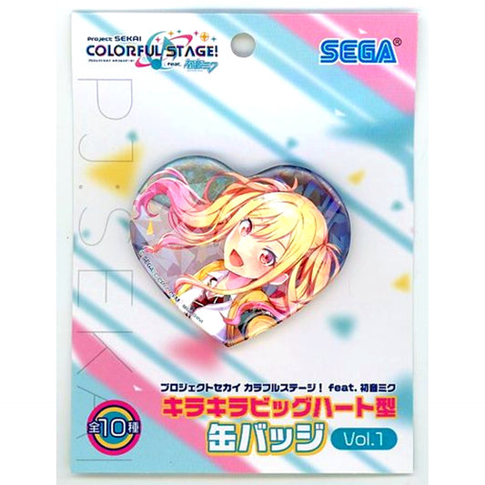 Saki Tenma Project SEKAI COLORFUL STAGE! feat. Hatsune Miku Sparkling Big Heart Shape Button Vol. 1 [USED]