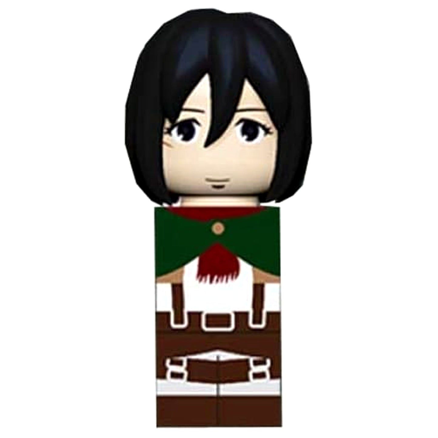 Attack on Titan Mikasa Ackerman Stick Heads Badge Figure Buttons [USED]