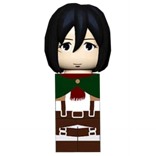 Attack on Titan Mikasa Ackerman Stick Heads Badge Figure Buttons [USED]