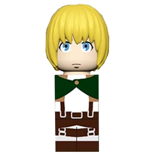 Attack on Titan Armin Arlert Stick Heads Badge Figure Buttons [USED]