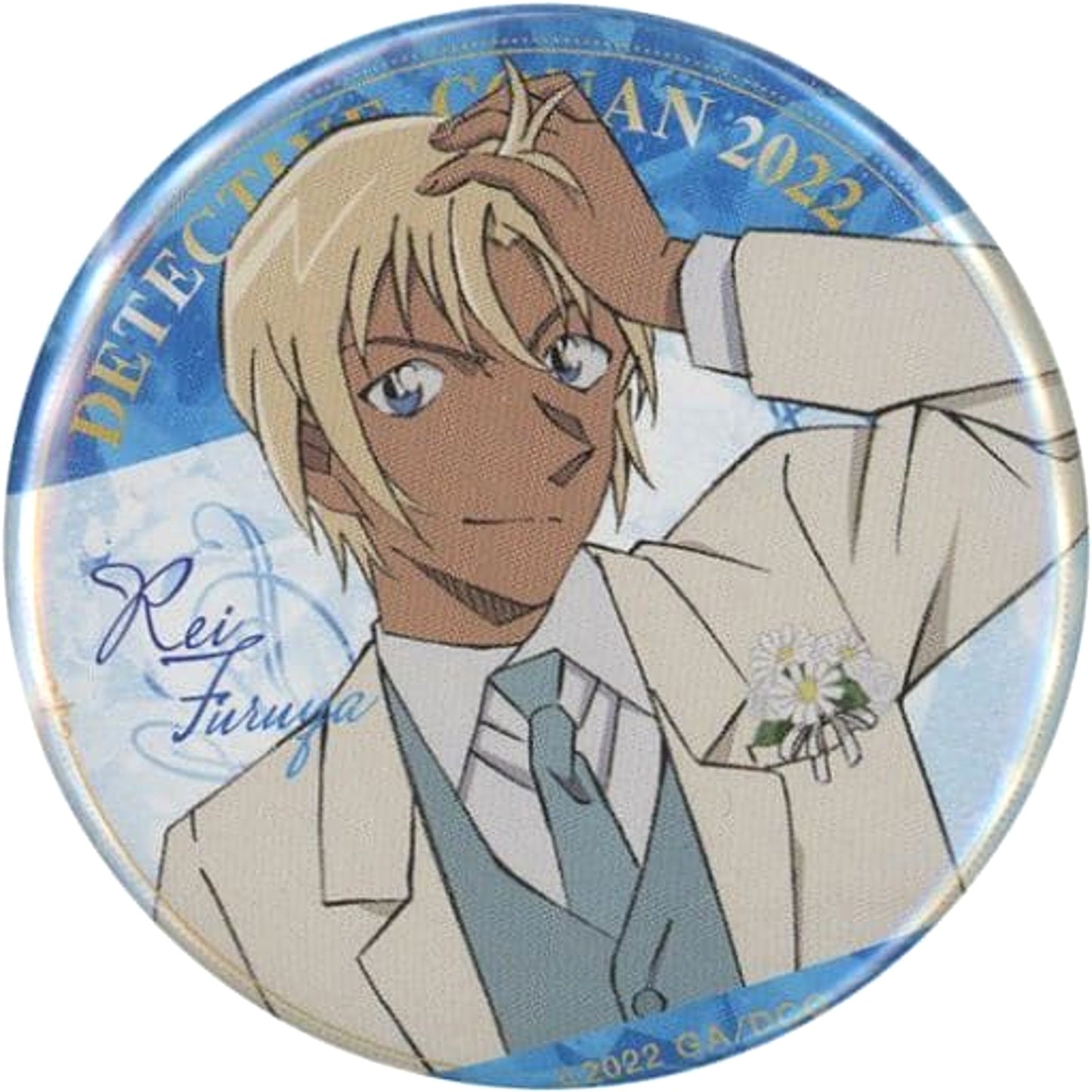 Detective Conan: The Bride of Halloween Rei Furuya Toru Amuro Character Badge Collection Theater Limited Buttons [USED]