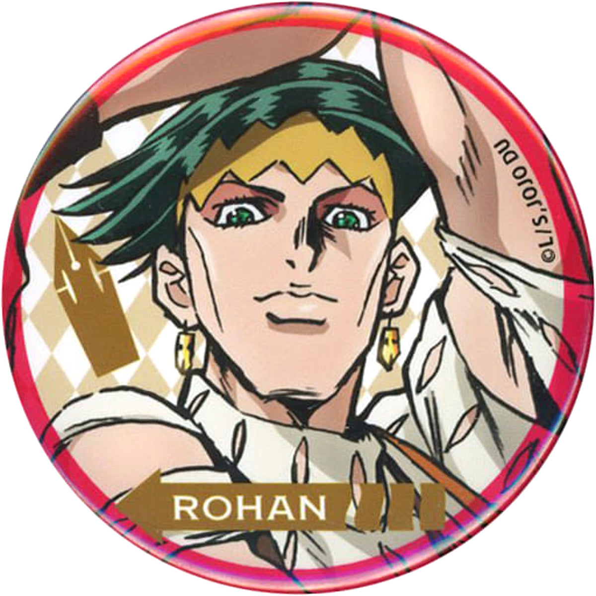 JoJo's Bizarre Adventure: Diamond is Unbreakable Rohan Kishibe Trading Can Badge Special Event Great Festival Limited Buttons [USED]
