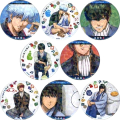 Gintama The Final Gintoki Sakata & Others Glitter Can Badge Collection Remote Ver. All 8 Types Set Buttons [USED]