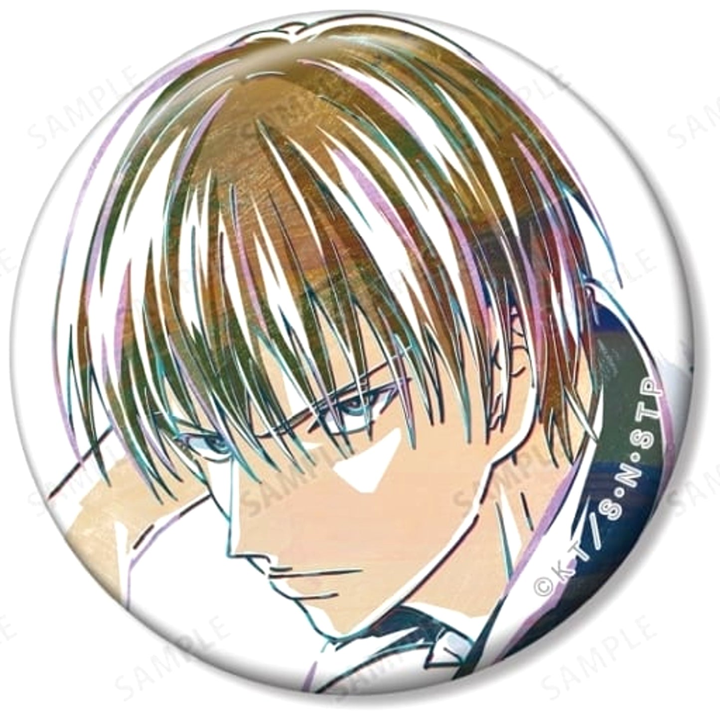 The New Prince of Tennis Wakashi Hiyoshi Ani-Art Trading Can Badge Hyotei Part 2 Buttons [USED]