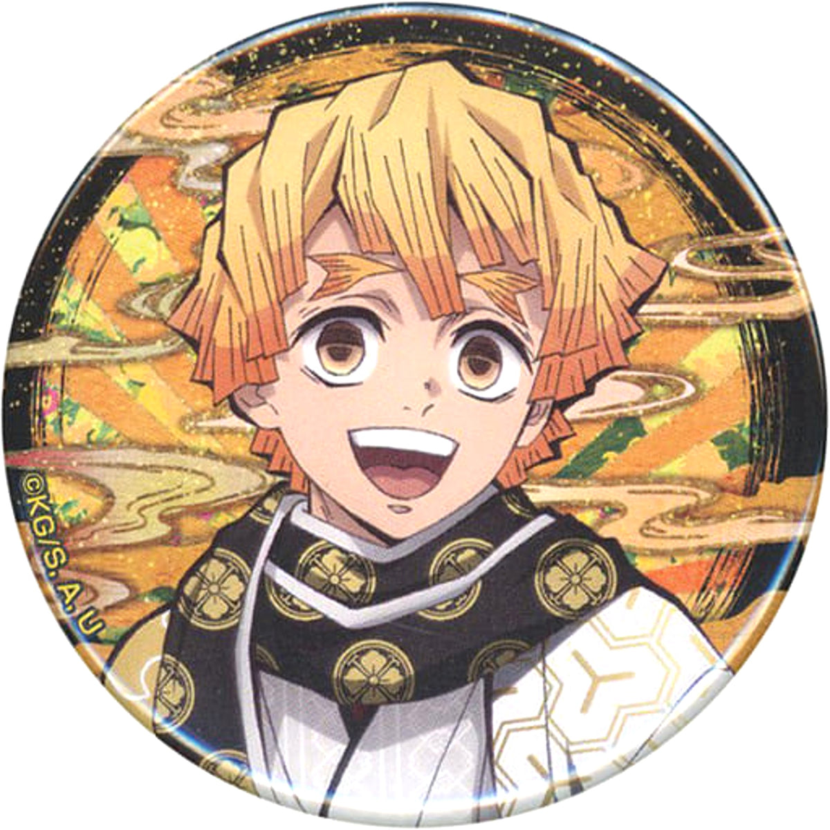 Demon Slayer: Kimetsu no Yaiba Zenitsu Agatsuma Random Can Badge Demon Slayer Festival Anime Anniversary Festival Limited Buttons [USED]