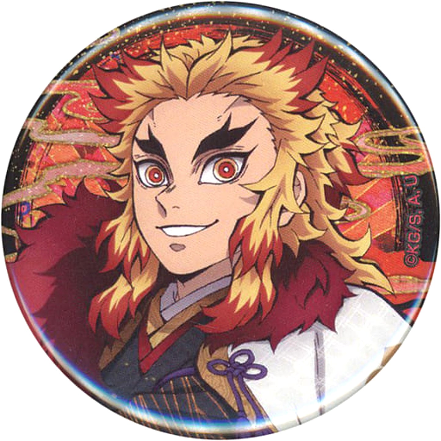 Kyojuro Rengoku Demon Slayer: Kimetsu no Yaiba Random Button Demon Slayer Festival Anime Anniversary Festival Limited [USED]