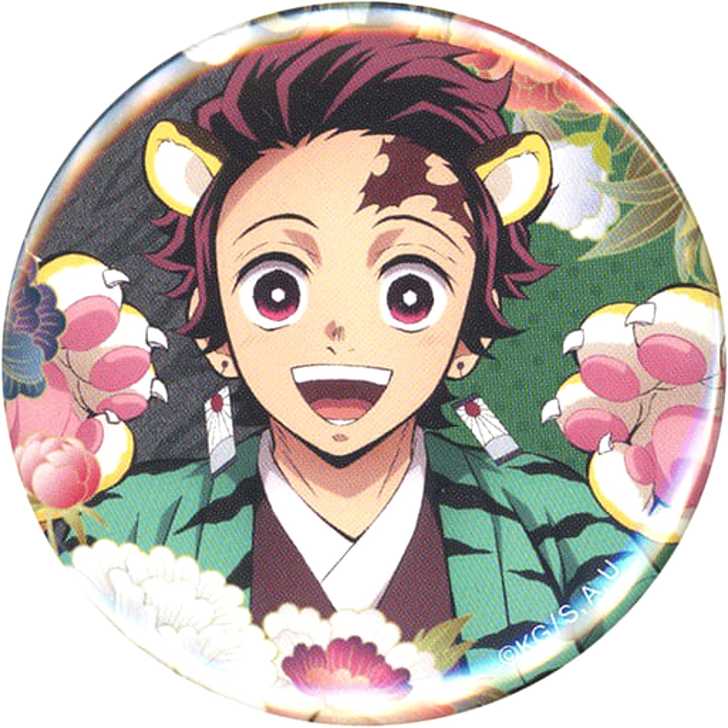 Demon Slayer: Kimetsu no Yaiba Tanjiro Kamado Year of The Tiger 57mm Random Can Badge Demon Slayer Festival Anime Anniversary Festival Ufotable Online Shopping Limited Buttons [USED]