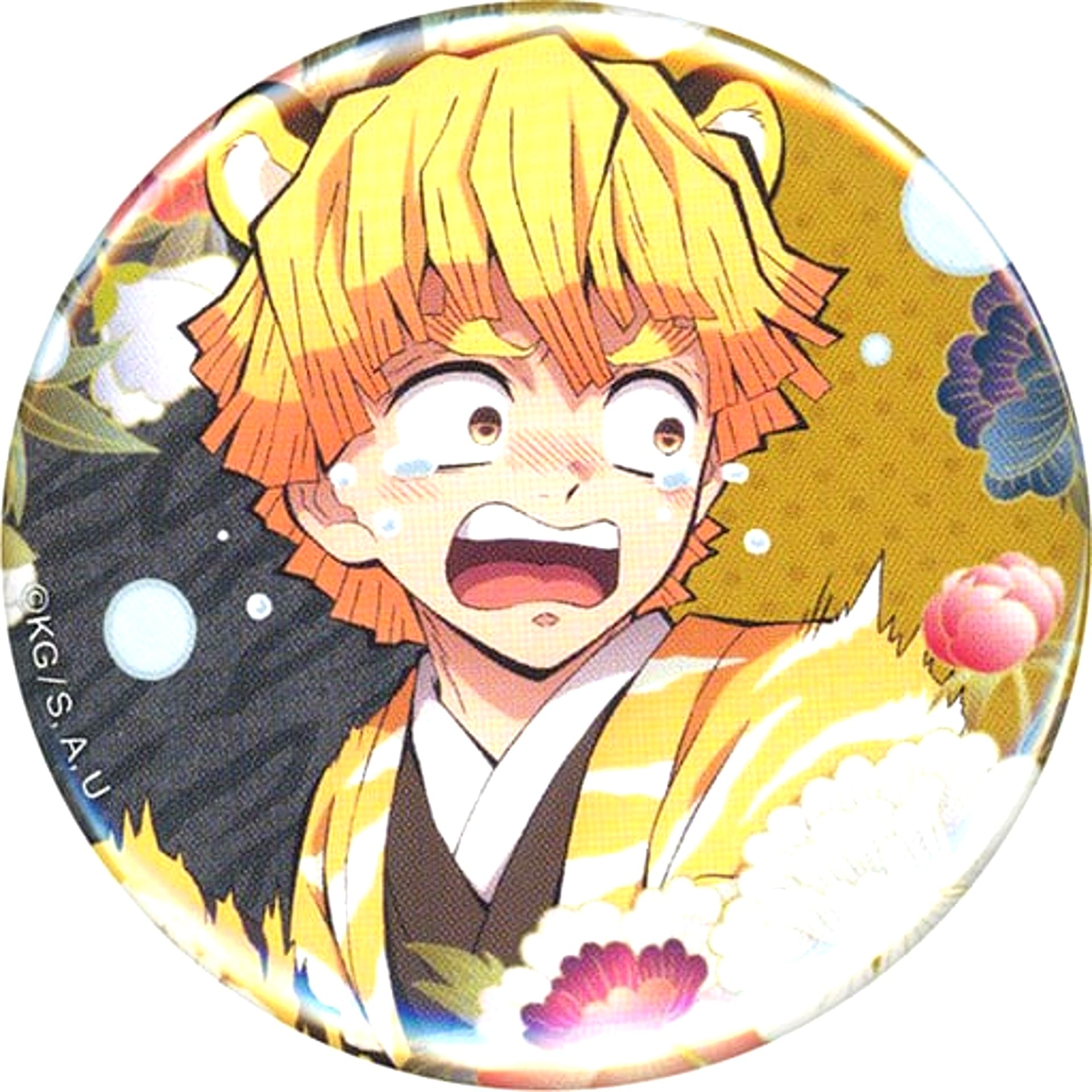 Zenitsu Agatsuma Demon Slayer: Kimetsu no Yaiba Kimetsusai Anime 3rd Anniv Festival Year of the Tiger Random 57mm Button ufotable Web Shop Ltd [USED]