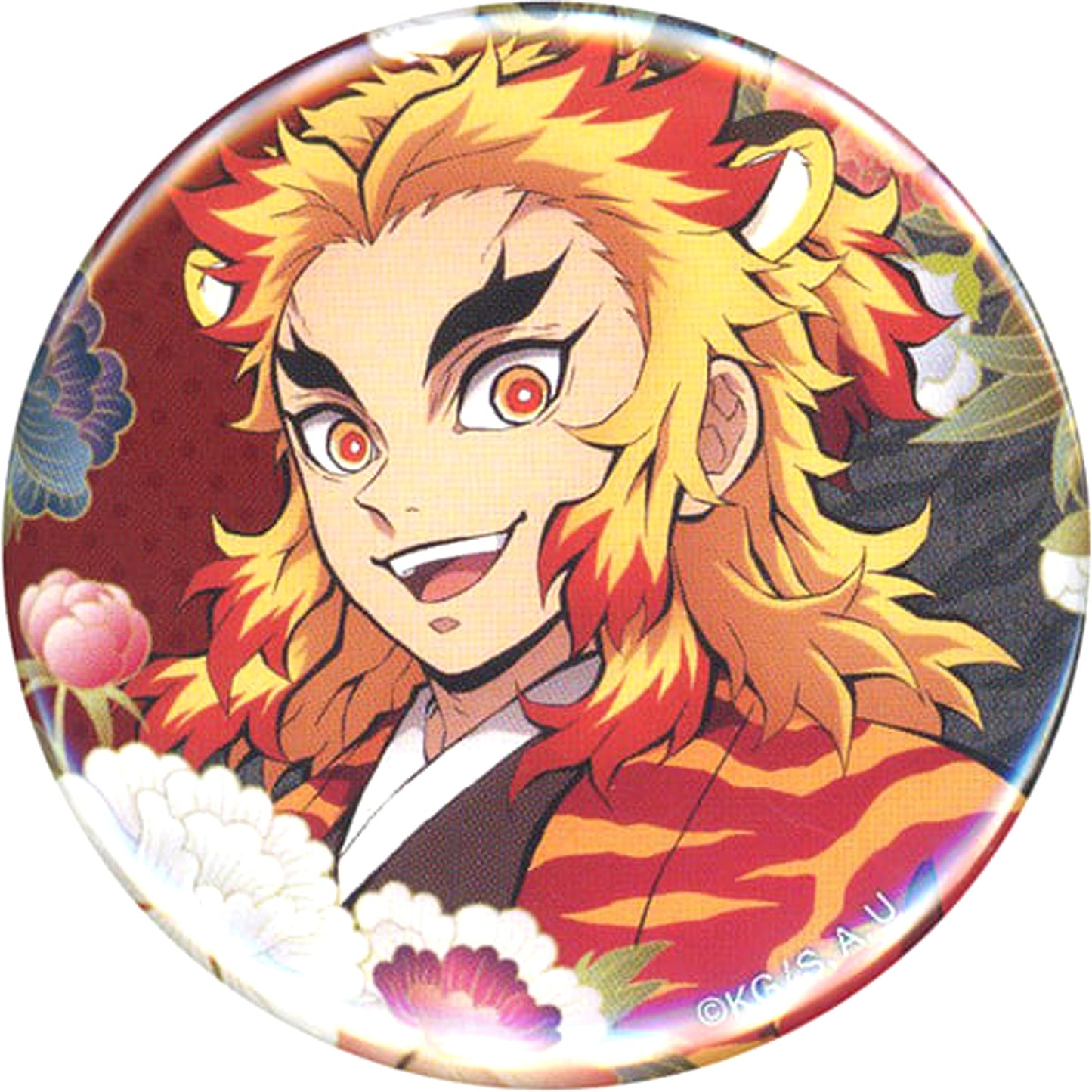 Demon Slayer: Kimetsu no Yaiba Kyojuro Rengoku Year of The Tiger Random 57mm Can Badge Demon Slayer Festival Anime Anniversary Festival Limited ufotable Online Shoping Products Buttons [USED]