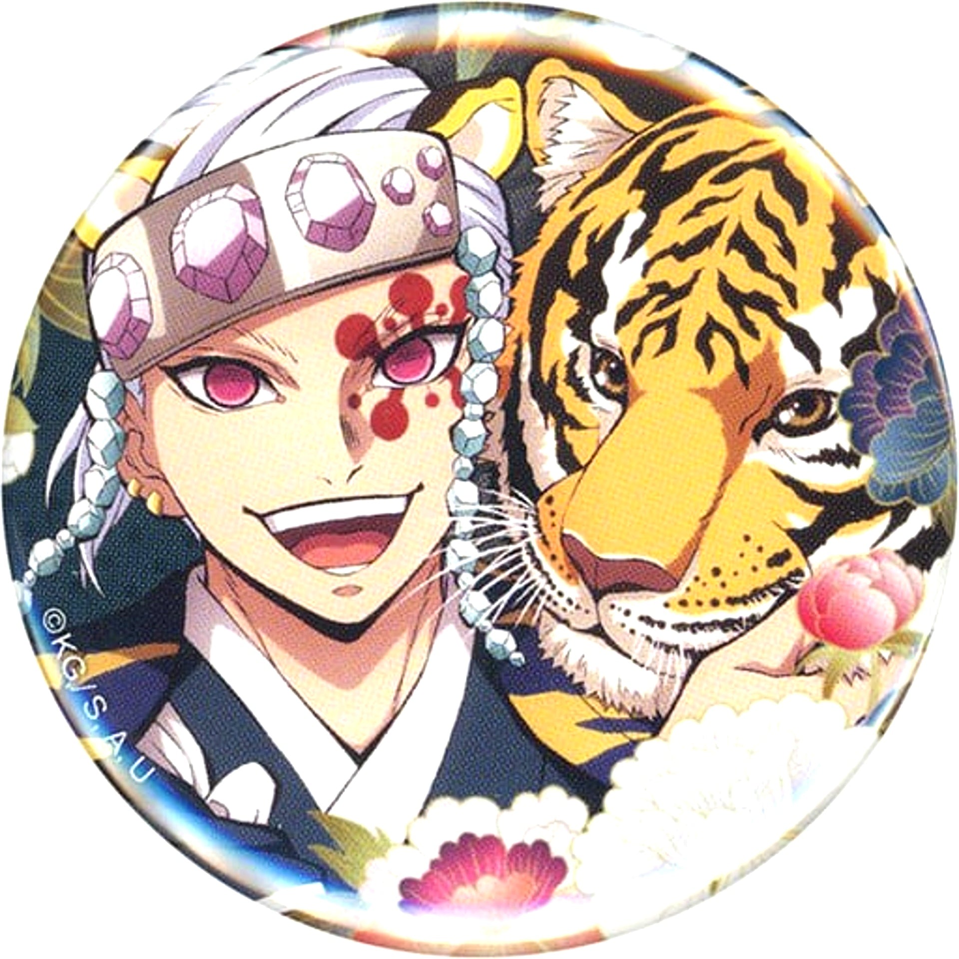 Tengen Uzui Demon Slayer: Kimetsu no Yaiba Random 57mm Button Kimetsu Sai Anime 3rd Anniv Year of the Tiger ufotable Webshop Ltd [USED]