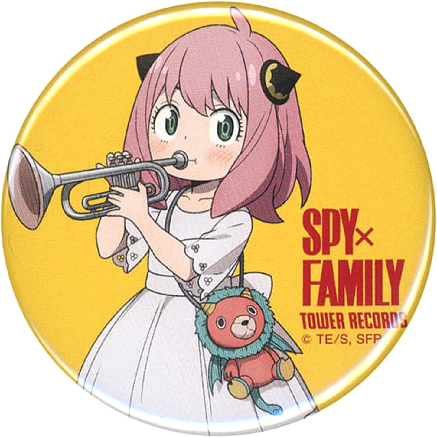 SPY x FAMILY Anya Forger Jazz Trading Can Badge Tower Records Limited Buttons [USED]