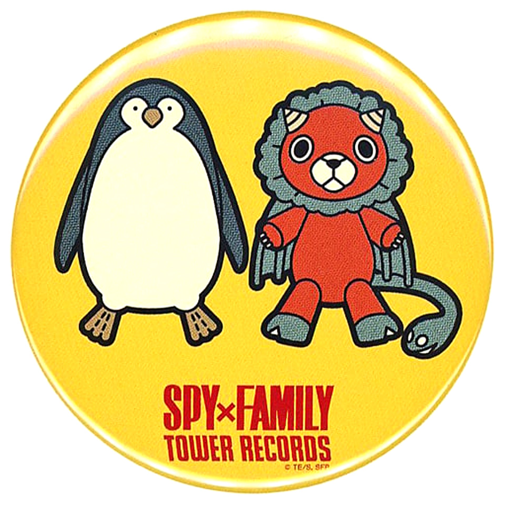 Penguin & Director Chimera SPY x FAMILY x TOWER RECORDS Trading Badge [USED]