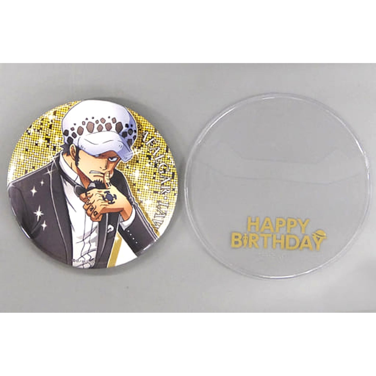Trafalgar Law One Piece Birthday Button & Button Cover Straw Store Limited [USED]
