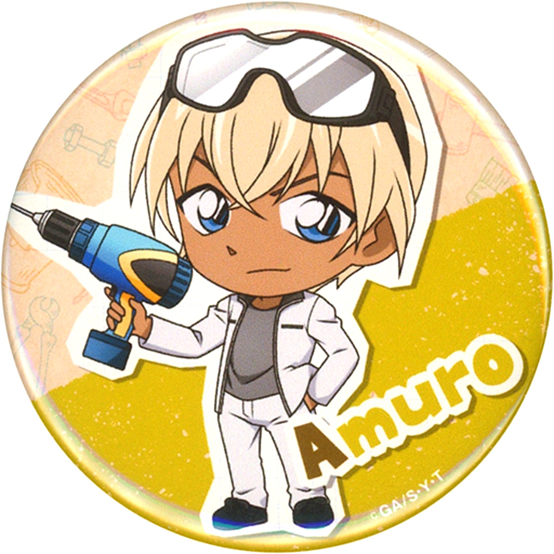 Toru Amuro Detective Conan Trading Button Craft [USED]
