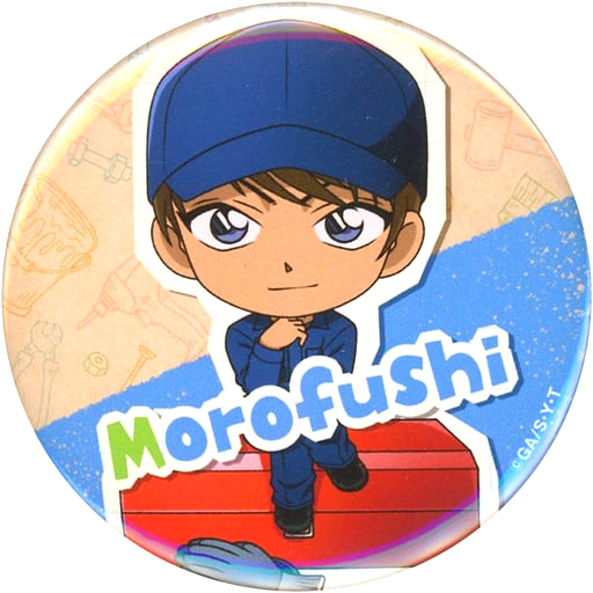 Hiromitsu Morofushi Detective Conan Trading Button Craft [USED]