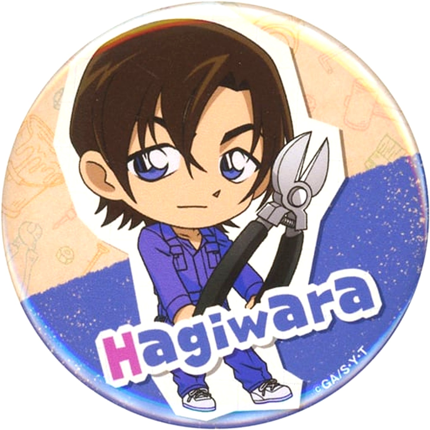 Kenji Hagiwara Detective Conan Trading Button Craft [USED]