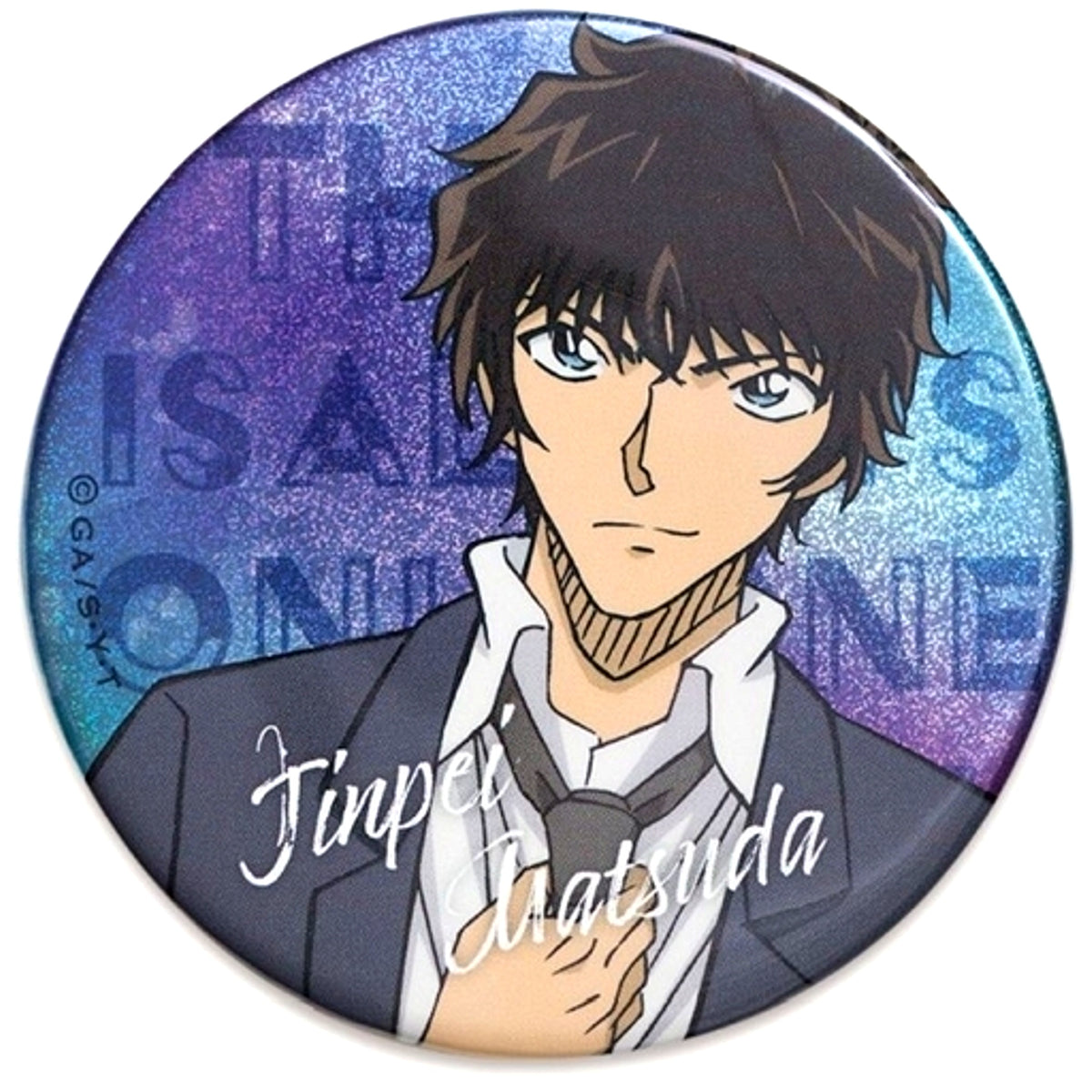 Jinpei Matsuda watercolor Detective Conan Hologram Button [USED]