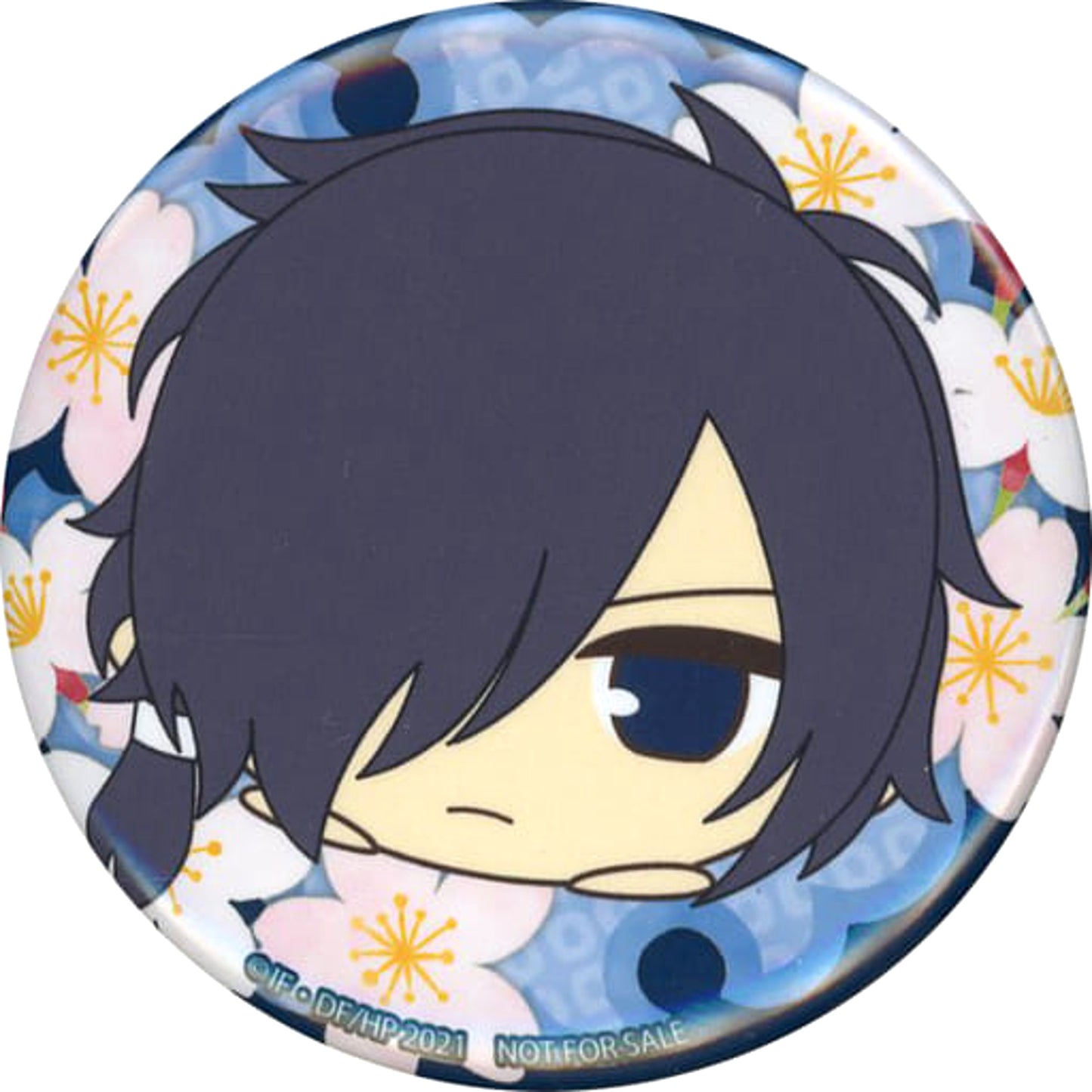 Hakuouki Hajime Saito Can Badge animate Limited Mochikororin Plush Mascot Box Purchase Bonus Buttons [USED]