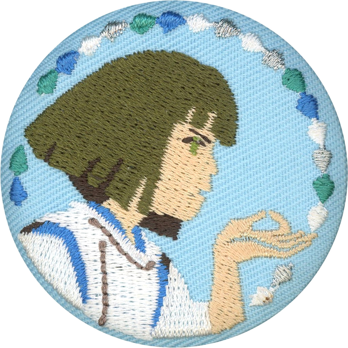 Spirited Away Qi Bai Embroidery Brooch Collection Donguri Kyowakoku Limited Brooch [USED]